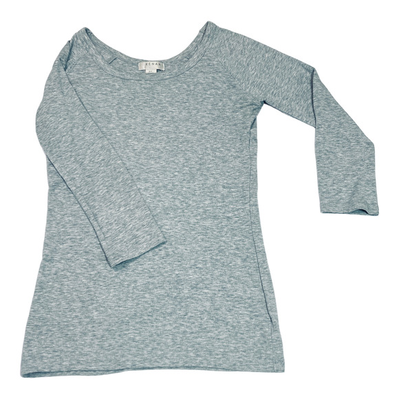 Kenar Gray Stretch Top 3/4 Length Sleeves Size Small - Picture 1 of 4